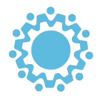 Sininen ratas logo