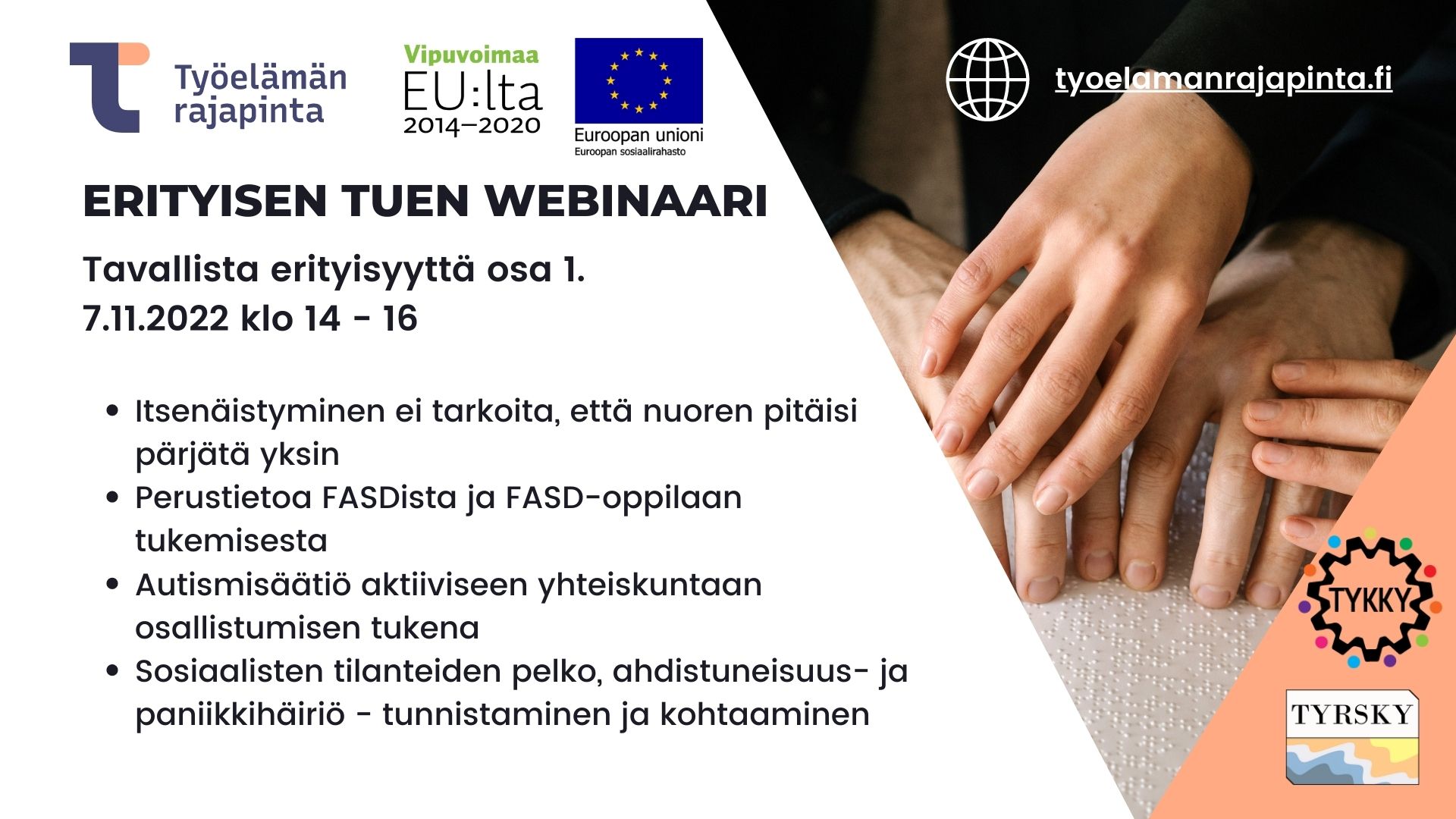 tavallista erityisyyttä erityisen tuen webinaarin mainos